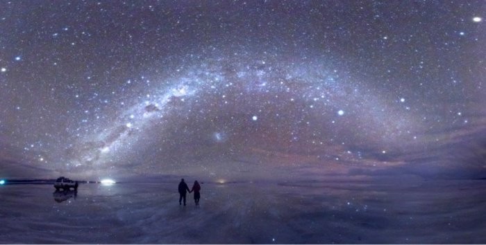 A scene from a dream movie you would definitely watch; this is taken from Salar De Uyuni